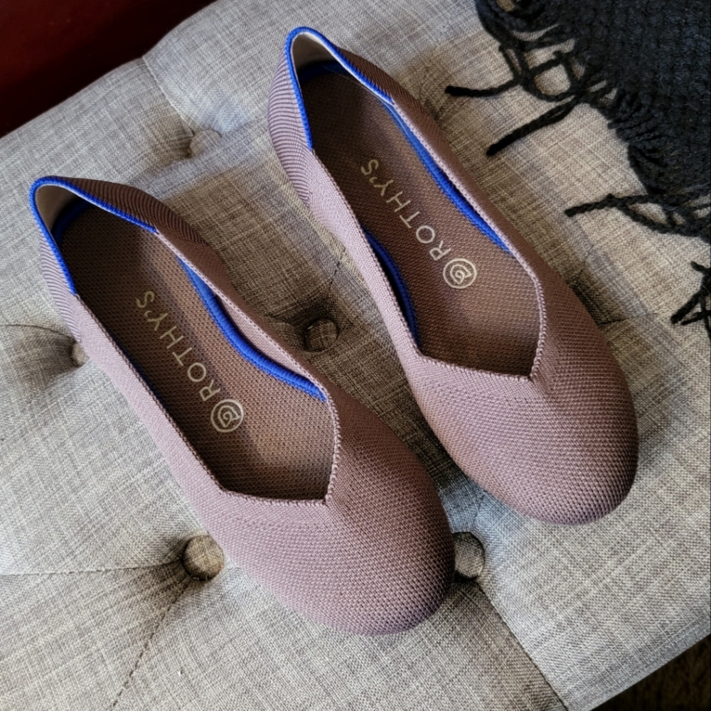 Mauve Rothy's Flats